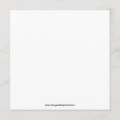 結婚式メニューカード ドット 赤 モノグラム スクエア メニュー (裏面)