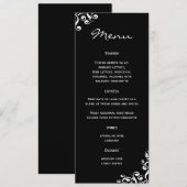 結婚式メニューダマスク織 メニュー (正面/裏面)