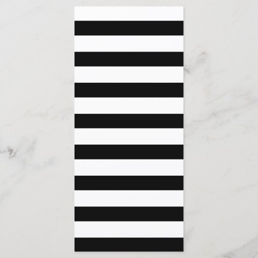 結婚式メニュー エレガントなカリグラフィー ブラック&ホワイト メニュー (裏面)