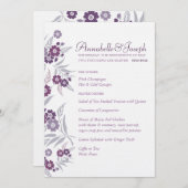 結婚式メニュー-桜 メニュー (正面/裏面)