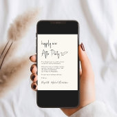 結婚式モダンの披露宴の後ずっと幸せに 招待状