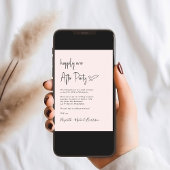 結婚式モダンの披露宴の後ずっと幸せに 招待状