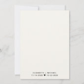 結婚式モダンの披露宴の後ずっと幸せに 招待状 (裏面)