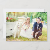 結婚式モダン2日写真ありがとう サンキューカード (正面)