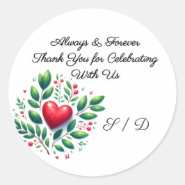 結婚式ラッピングステッカー ラウンドシール