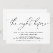 結婚式リハーサルディナーの前夜 招待状 (正面/裏面)