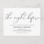 結婚式リハーサルディナー招待状 前夜 ポストカード (正面)