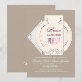 結婚式リハーサルディナー招待状 招待状 (正面/裏面)
