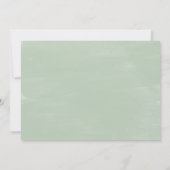 結婚式リハーサルディナー　グリーン ユーカリ 招待状 (裏面)