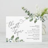 結婚式リハーサルディナー, ユーカリのグリーン 招待状 (スタンド正面)