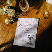 結婚式リハーサルディナー ワインボトル 木製 招待状