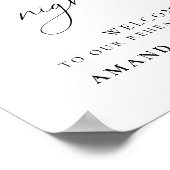 結婚式リハーサルディナー 前夜の歓迎 ポスター (角)