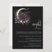 結婚式リハーサル前の紫の薔薇の月夜 招待状 (正面)