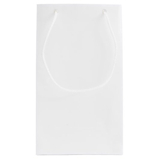 結婚式リングや輪ベアラ枕ホワイト抱き枕 スモールペーパーバッグ (裏面)