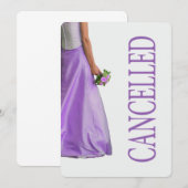 結婚式中止のお知らせ 案内状 (正面/裏面)