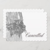 結婚式中止のお知らせ 案内状 (正面/裏面)