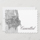 結婚式中止のお知らせ 案内状 (正面)