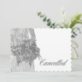 結婚式中止のお知らせ 案内状 (スタンド正面)