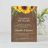 結婚式中止または延期 ラスティック サンキュー 案内状 (スタンド正面)