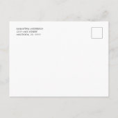 結婚式中止 ラスティックなひまわり 案内ポストカード (裏面)