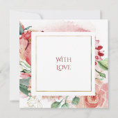 結婚式中止 - 延期 - 計画変更 招待状 (裏面)