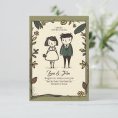 結婚式予測できなの招待，結婚式招待状 招待状 (スタンド正面)
