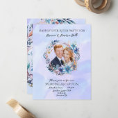 結婚式二次会の祝賀 ノートカード (正面/裏面インサイチュ)
