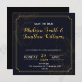 結婚式二次会招待状 Save The Date 招待状 (正面/裏面)