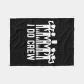 結婚式仲間のパーティーTシャツ フリースブランケット (正面(横))