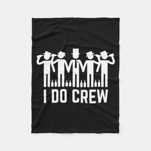 結婚式仲間のパーティーTシャツ フリースブランケット (正面)