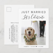 結婚式写真 ウェディングパーティー 案内ポストカード (正面/裏面)