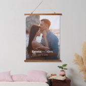 結婚式写真 ウェルカムウォールタペストリーサイン 吊り下げ型タペストリー (寝室)