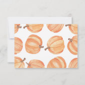 結婚式出欠カード ナチュラル パンプキン 秋 出席返信 出欠カード (裏面)