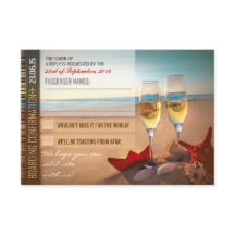 結婚式出欠確認カード - 乗船確認チケット