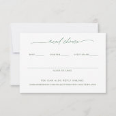 結婚式出欠確認カード　多肉植物　水彩 出欠カード (裏面)