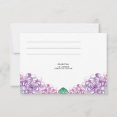 結婚式出欠確認ポストカード 招待状 (裏面)