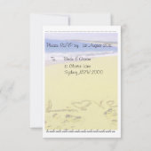 結婚式出欠確認 出欠カード (裏面)