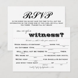 結婚式出欠確認（記入式） 招待状