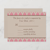 結婚式出欠確認 馬と馬車の招待状 出欠カード (正面/裏面)