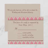 結婚式出欠馬車招待状 出欠カード (正面/裏面)