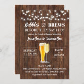 結婚式前にバブルと醸造、というかカジュアルウェディング 招待状 (正面/裏面)