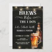 結婚式前にビールを Casual Before 結婚式 親睦会 招待状 (正面)