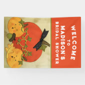 結婚式前のお披露目歓迎看板 横断幕 (横)