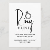 結婚式前のお楽しみゲーム カード リングハント (正面)