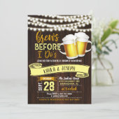 結婚式前のビアパーティーの招待状 招待状 (スタンド正面)