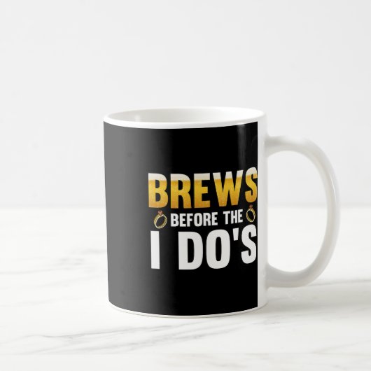 結婚式前のビール 新郎  コーヒーマグカップ (右)