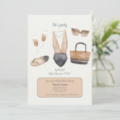 結婚式前のブライズプールパーティー 招待状 (スタンド正面)