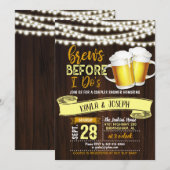 結婚式前の乾杯！ カップルシャワーの招待状 招待状 (正面/裏面)