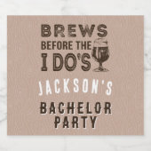 結婚式前の大騒ぎパーティー ビールラベル (シングルラベル)