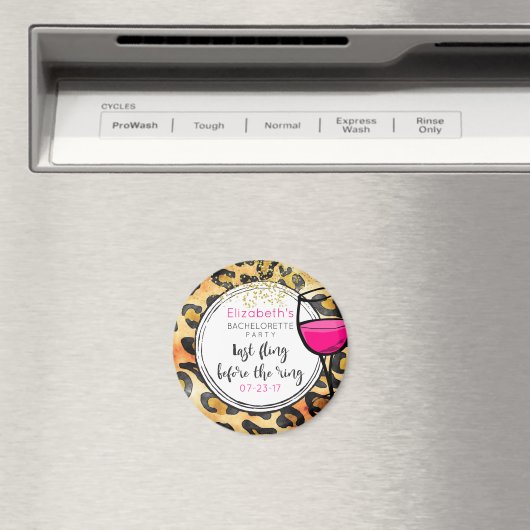 結婚式前の最後のひと遊び ワイルドなバチェロレッテ マグネット (インサイチュ (食洗機))